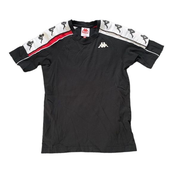 Kappa Logo Black Short Sleeve T Shirt - Picture 1 of 4
